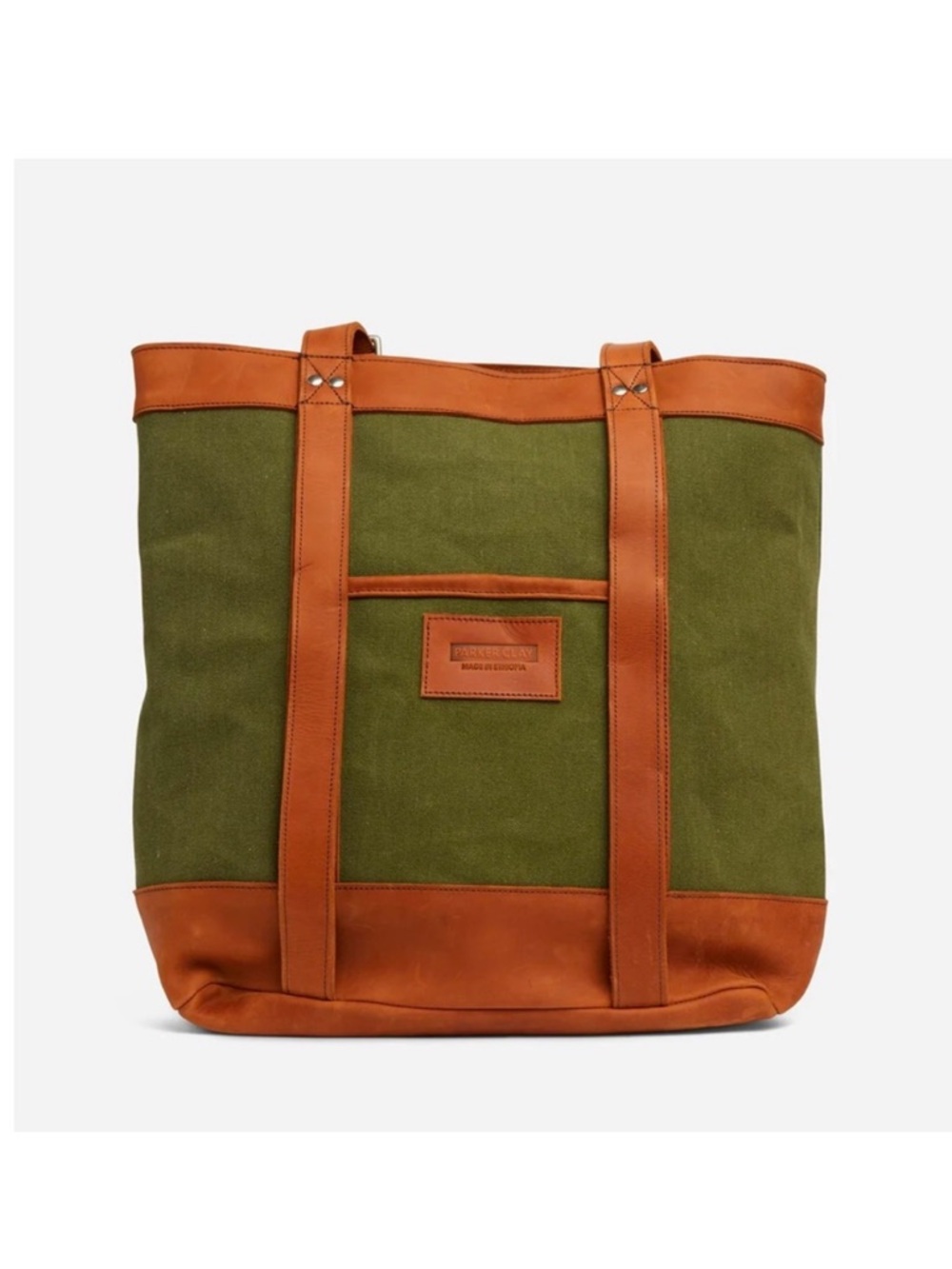 Parker Clay Rincon Backpack/ Tote- Leather/Canvas